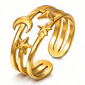 Anello Mezzaluna e Stella