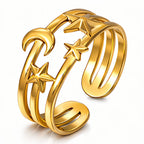 Anello Mezzaluna e Stella