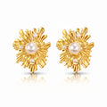 Orecchini Fiore con perline