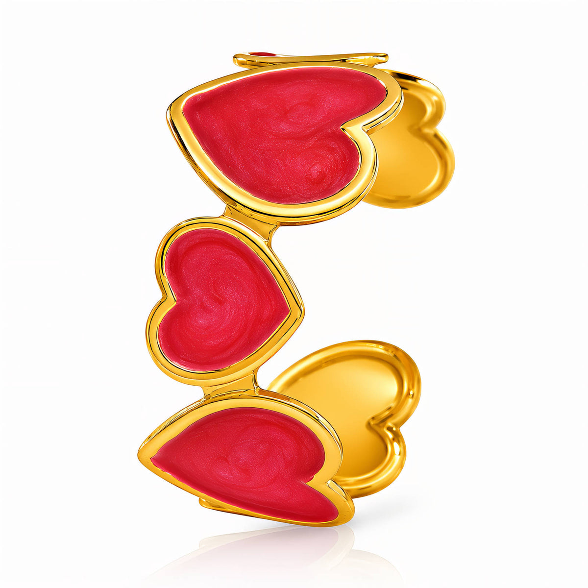 Bracciale Cuori Rossi