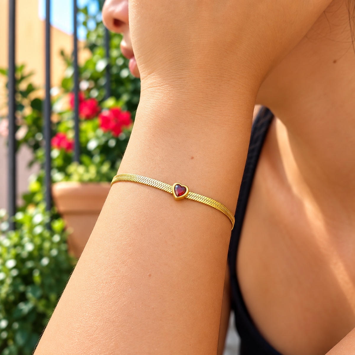 Bracciale Cuore Rosso