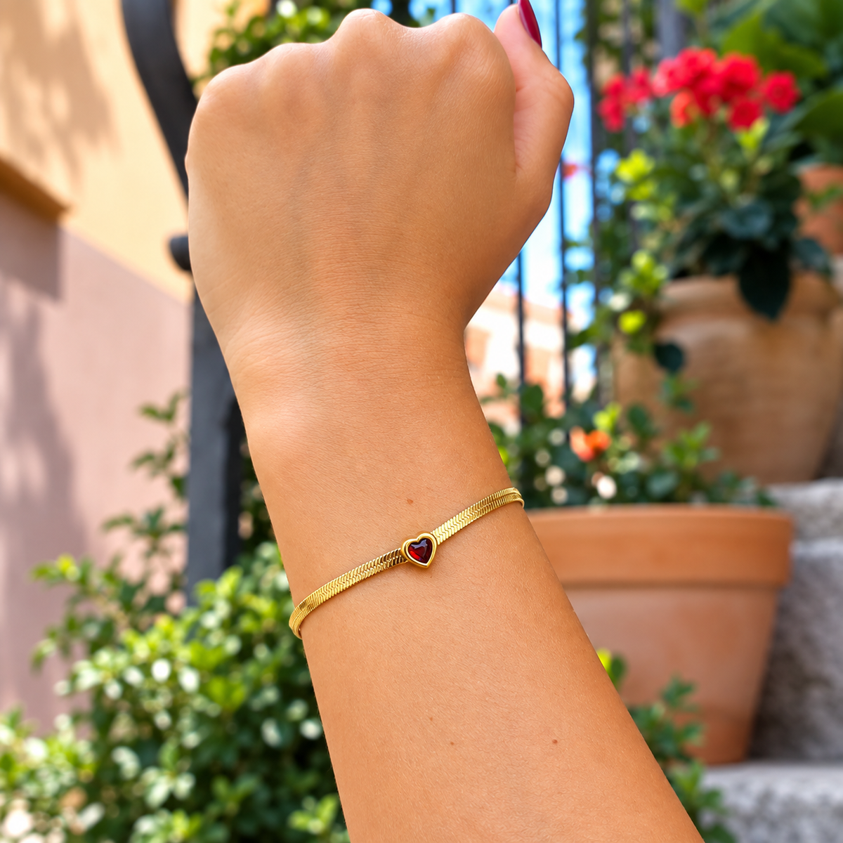 Bracciale Cuore Rosso