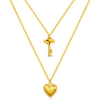 Collana Cuore e Chiave