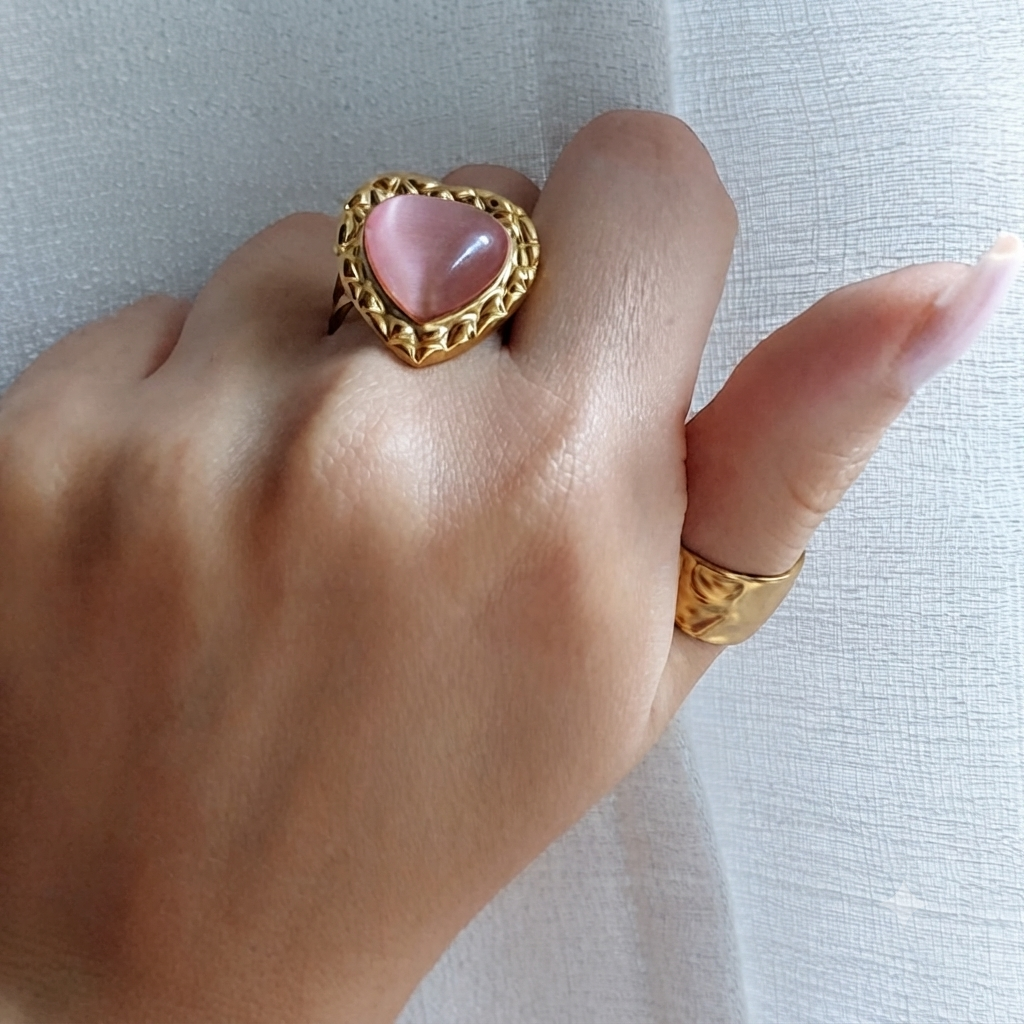 Anello Cuore Rosa