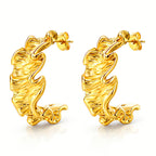 Orecchini Onde Dorate